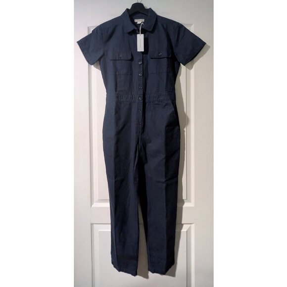 Outerknown | S.E.A. Suit, Short Sleeve Jumpsuit in Navy Blue - Picture 3 of 12
